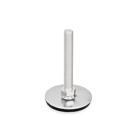 J.W. Winco GN41-80-3/8X16-75-D3-S Leveling Feet 41-80-3/8X16-75-D3-S